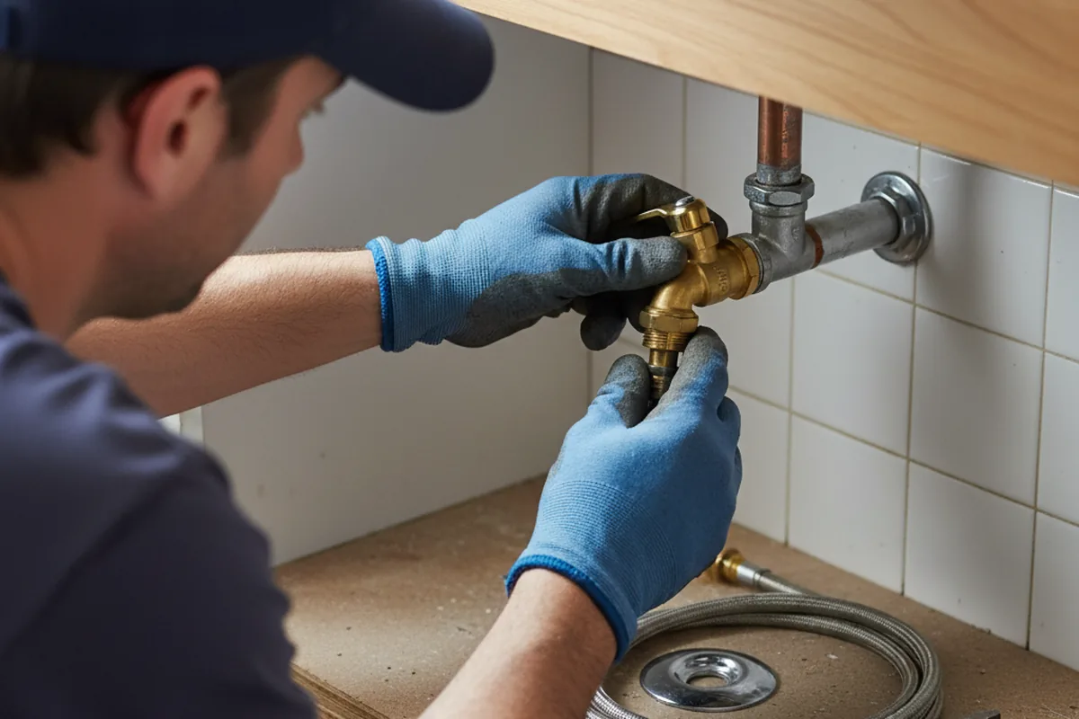 Shutoff valve and fitting work during Repiping in Okahumpka